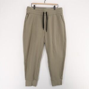 Public Rec Luxe Fleece Jogger Pants Womens 34x26 Sage Green High Rise